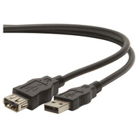 USB 2.0 Extension Cable Black 1m (3.3 ft.)