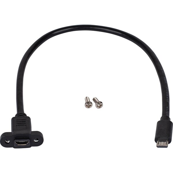 Feasibility at føre Ironisk Panel Mount Micro USB Extension Cable Male to Female