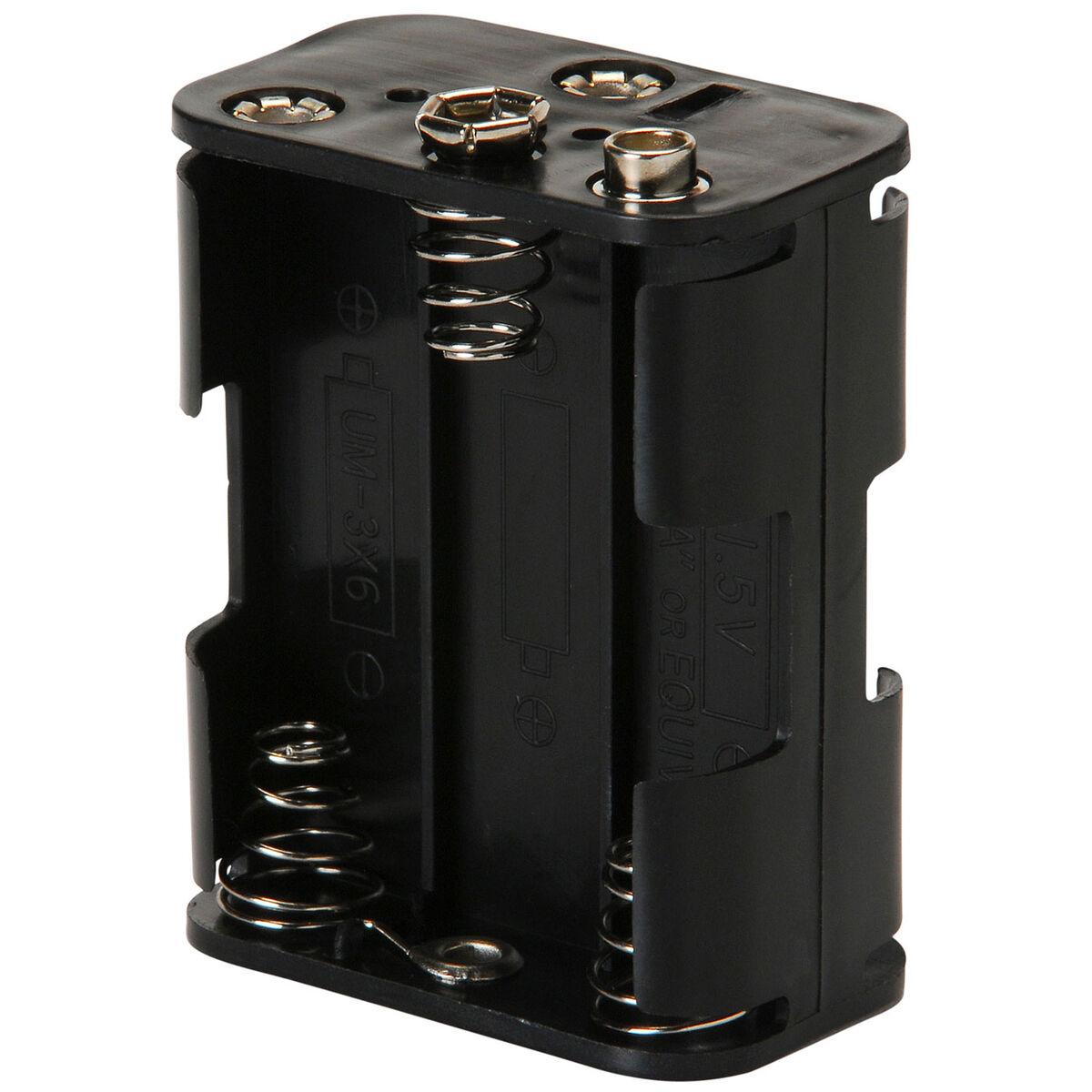 SenMod Battery Holder 6 AA 6-AA 9V Enclosure Case Box with Connector Cable