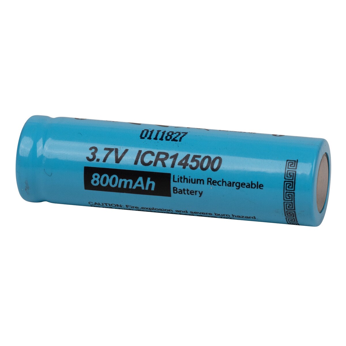 3.7 Volt AA 14500 Lithium Ion Button Top Battery (800 mAh) with