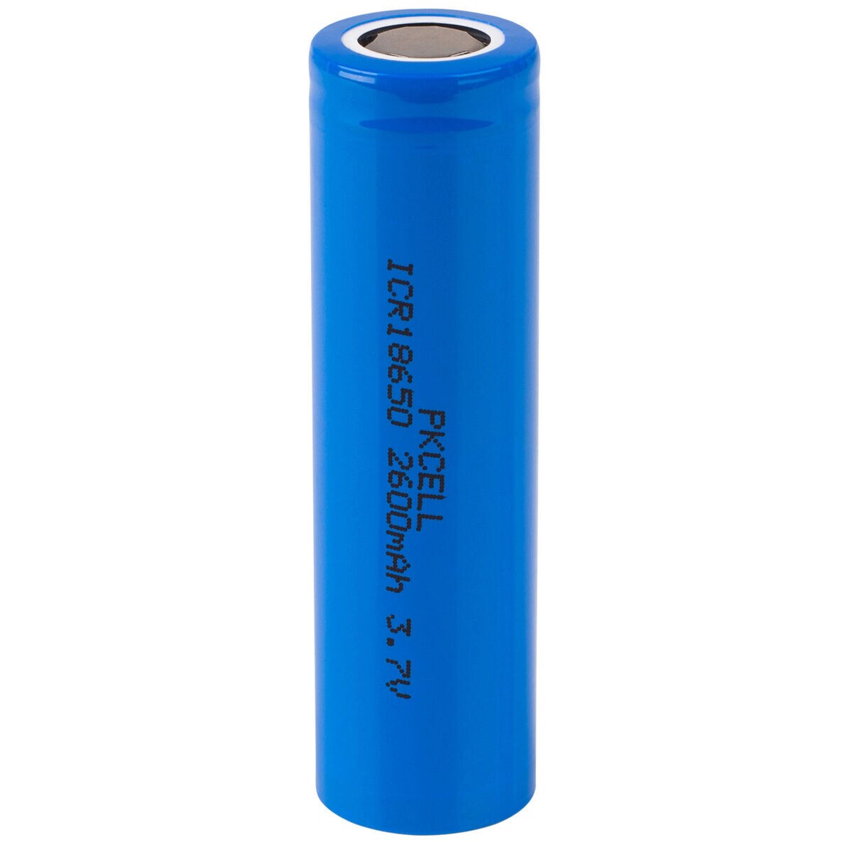PKCELL Flat Top 18650 LiIon 3.7V 2600mAh Rechargeable Battery