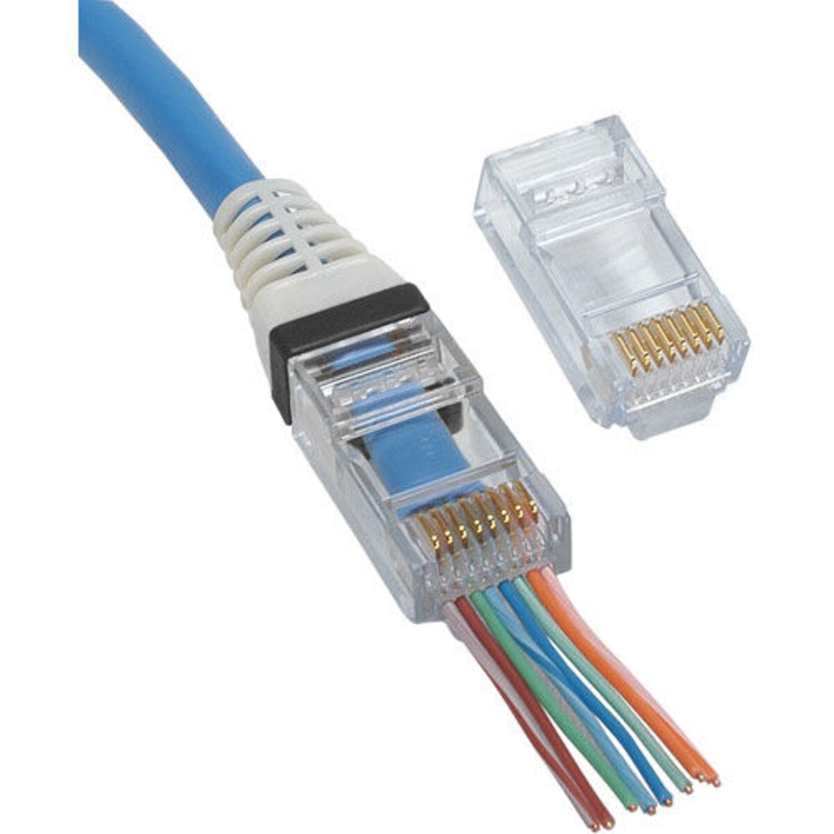 Platinum Tools 100010C EZRJ45 Cat 6 Connector 50 Pcs.