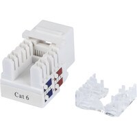 Cat 6 White Keystone Jack Punch Down