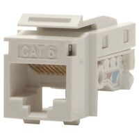 Audtek RJ45 Cat 6 Toolless IDC 90 Degree White