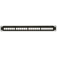 Audtek Keystone Rack Mount Blank Panel 24 Port