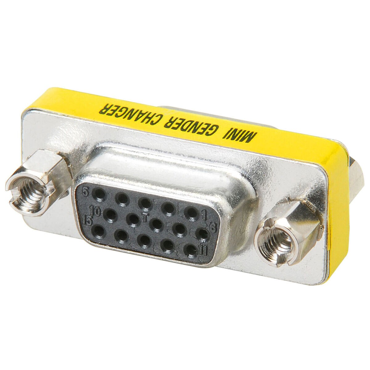 Sienoc Convertitore Di Genere HD15F 15 Pin VGA SVGA Monitor D-SUB Da Presa A Presa, 5 Pezzi