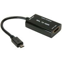 Parts Express MHL Adapter USB Micro B to HDMI with Power/Charging Input