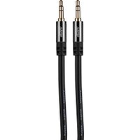 Audtek 25 ft. Premium Slim 3.5mm Stereo Male to Male Dual Shielded Audio Cable 24 AWG BC