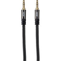 Audtek 6 ft. 3.5mm Stereo Male to Male Audio Cable Dual Shielded with Braided Jacket