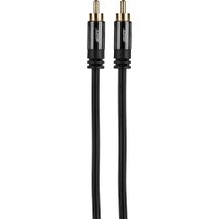 Audtek Premium Single 6 ft. RCA Audio Video Subwoofer Cable with Metal Shell