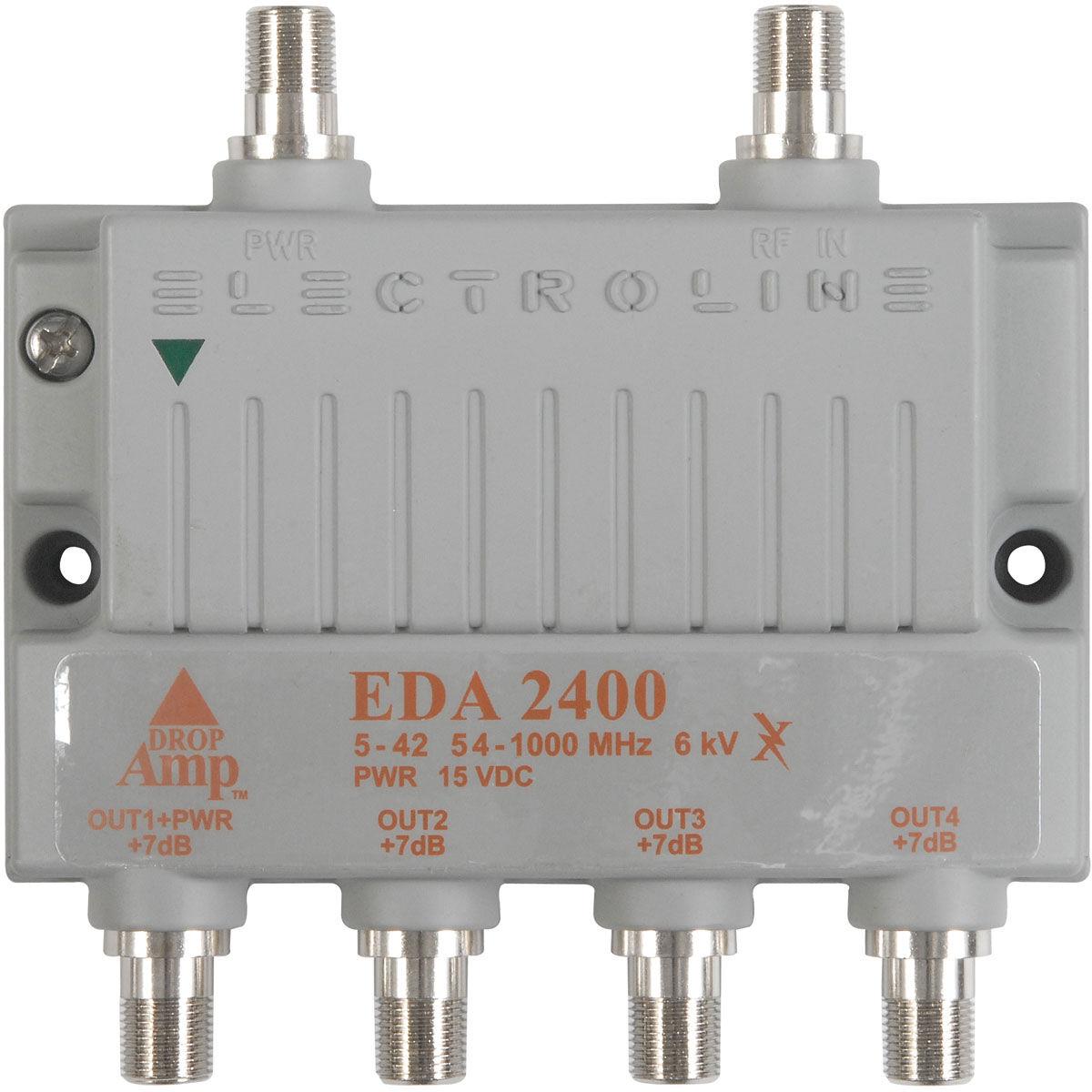 Electroline EDA2500MMA 4-port RF//CATV Distribution Amplifier