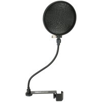 Talent PF-1 6&quot; Clamp-On Flexible Studio Microphone Mic Wind Screen Pop Filter 6&quot; dia.