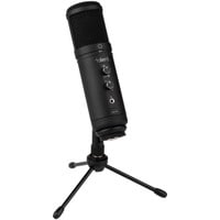 USB Podcast &amp; Streaming Condenser Microphone with Headphone Output and Volume Control