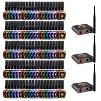 Talent Silent Disco Prism Color Changing Headphone 100 Pack with 3 Transmitters