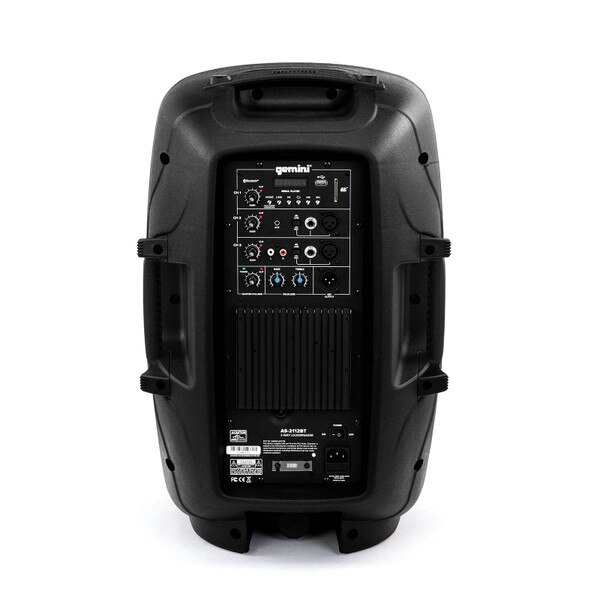 Gemini AS-12BLU Altoparlante Attivo 12" 1500W Con Bluetooth, USB, SD E Radio FM - 2