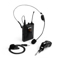 Gemini GMU-HSL100 Professional Wireless Headset and Lavalier Rechargeable Battery Body Pack