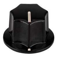 Phenolic Guitar / Amplifier Knob 0.95&quot; - Black