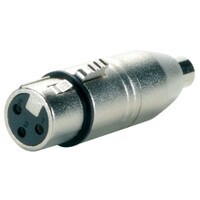 XLR Female to RCA Female Adapter