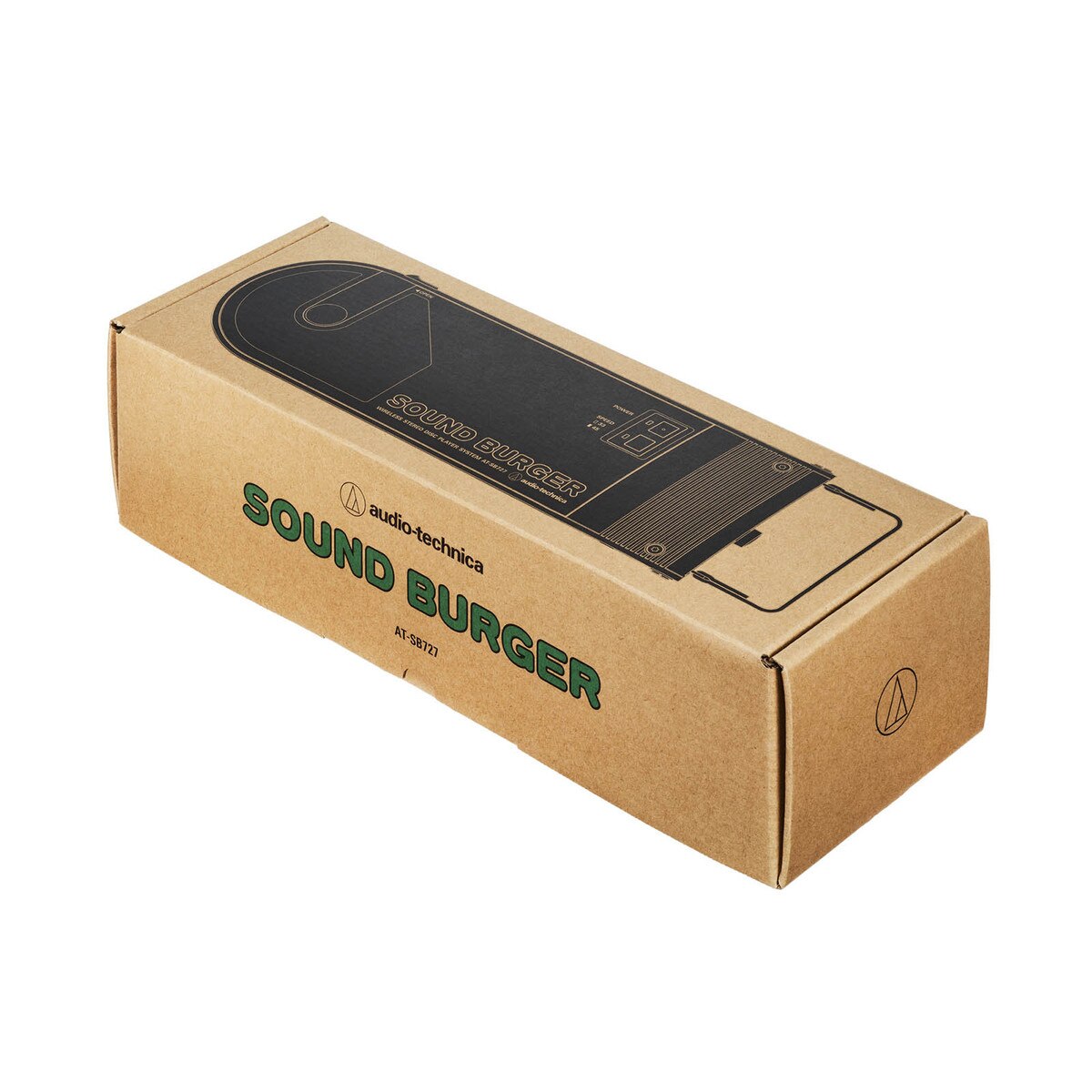 Audio-Technica AT-SB727-BK Sound Burger Compact Portable Turntable 