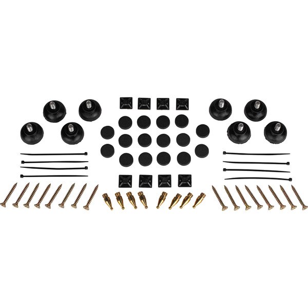 Dayton Audio Par de soportes universales de madera para altavoces (6 pulgadas de nuez
