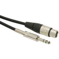 Talent PCXF01 Patch Cable XLR Female to 1/4&quot; TRS Male 1.5 ft.