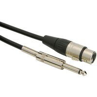 Talent MCQ05 Microphone Cable XLR Female to 1/4&quot; TS Mono Male 5 ft.