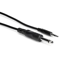 Hosa CMP-110 1/4&quot; TS Mono to 3.5mm TRS Stereo Interconnect 10 ft.