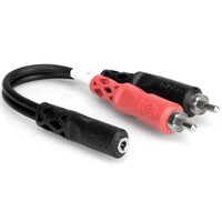 Hosa YMR-197 3.5mm Female TRS to Dual RCA Stereo Breakout