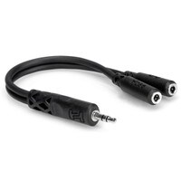 Hosa YMM-232 3.5mm Male TRS to Dual 3.5mm Female TRS Y-Cable 6&quot;