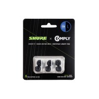 Shure EACYF1-6L 6 Pack 100 Series Large Foam Sleeves for Earphones