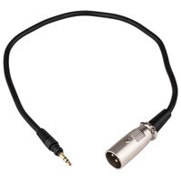 Audio-Technica AT8350 3.5mm to XLR Male Audio Adapter Cable for System 10 Camera System 1.64 ft.