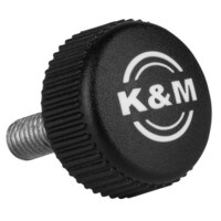 K&amp;M Replacement Parts 01.82.838.55 M6 x 22 Knurled Knob Bolt for K&amp;M AKG Mic Stands