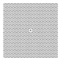 AtlasIED FC-6SG-W 6&quot; Square Magnetic Grilles for IsoFlare Ceiling Speakers, White