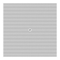 AtlasIED FC-8SG-W 8&quot; Square Magnetic Grilles for IsoFlare Ceiling Speakers, White
