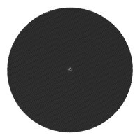 AtlasIED FC-6RG-B 6&quot; Round Magnetic Grilles for IsoFlare Ceiling Speakers, Black