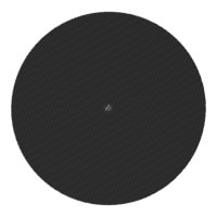 AtlasIED FC-8RG-B 8&quot; Round Magnetic Grilles for IsoFlare Ceiling Speakers, Black