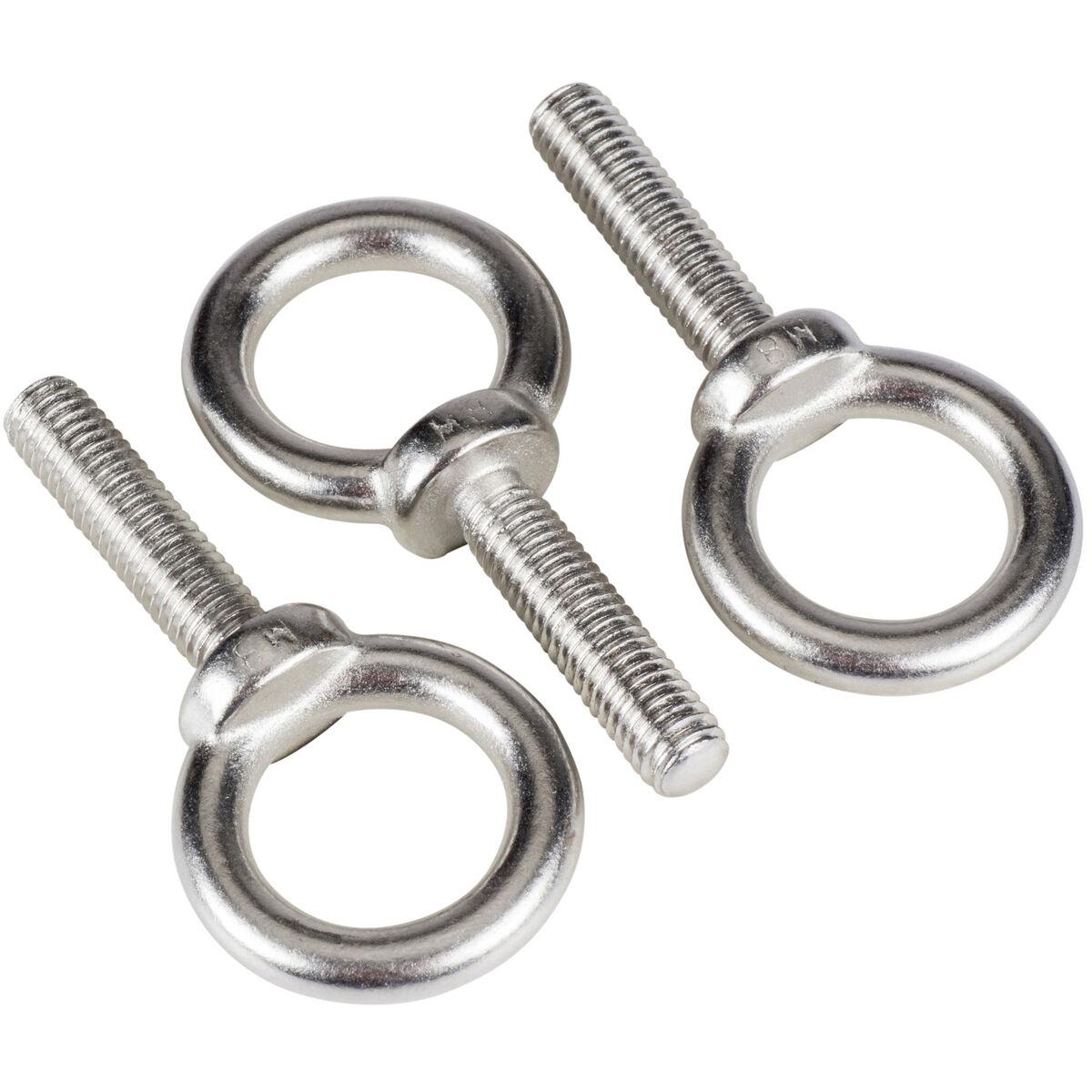 Zasiene Eye Bolt M8 8Pieces Stainless Steel Eye Bolts Eye Ring Bolt M8 Lifting Eye Bolt Eyebolts Ring Screw