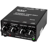Rolls SX45 Stereo Two-Way Mini Crossover w/Sub Output