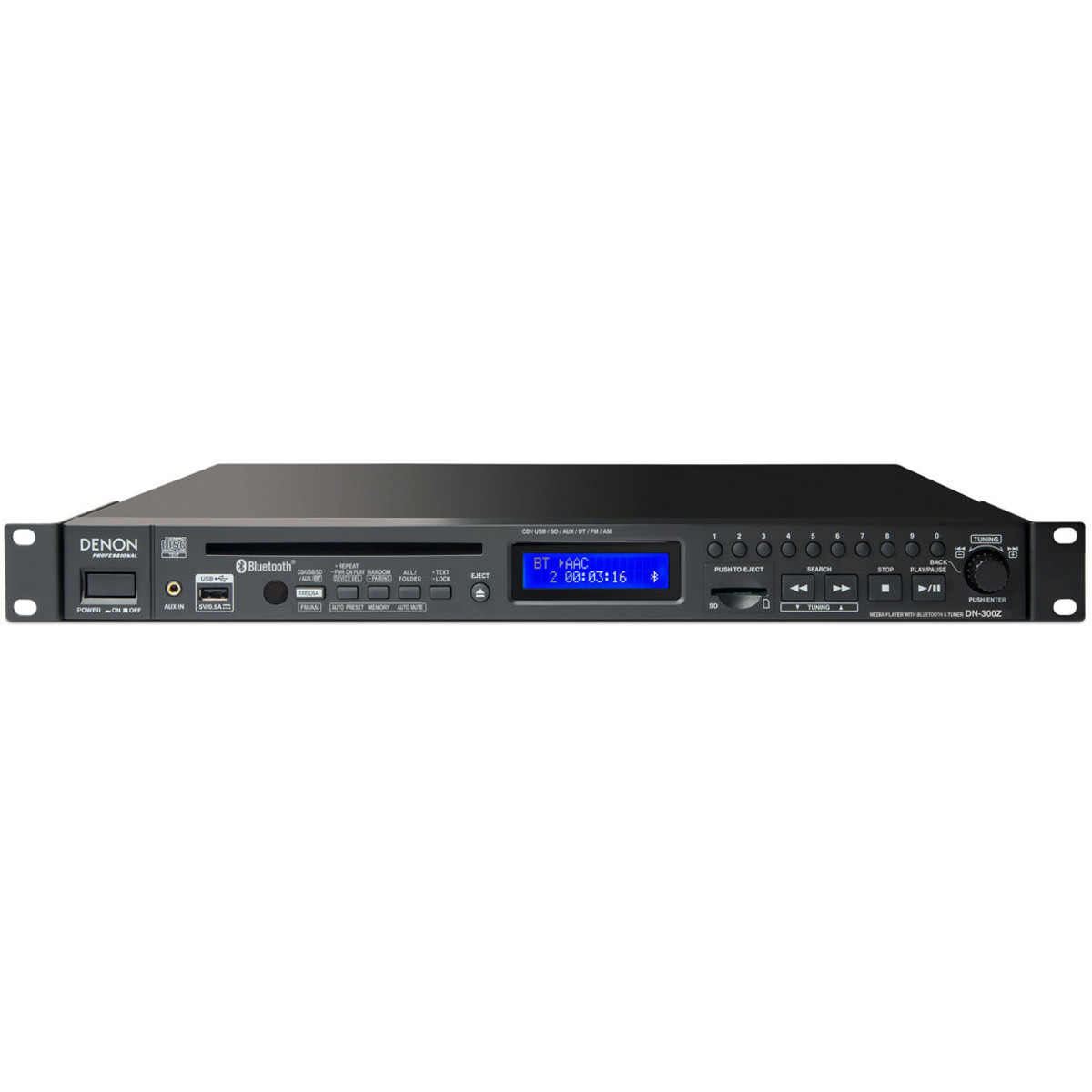 Mediate kød forhindre Denon DN-300Z Rack Mount CD / SD / USB / Bluetooth / AM / FM Media Player