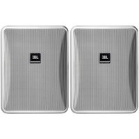 JBL Control 25-1-WH 5&quot; 2-Way Indoor/Outdoor Speaker Pair 70V / 100V / 8 Ohm - White