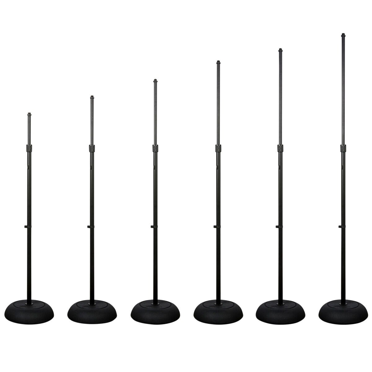 Peavey Round Base Microphone Stand Black 6 Pack