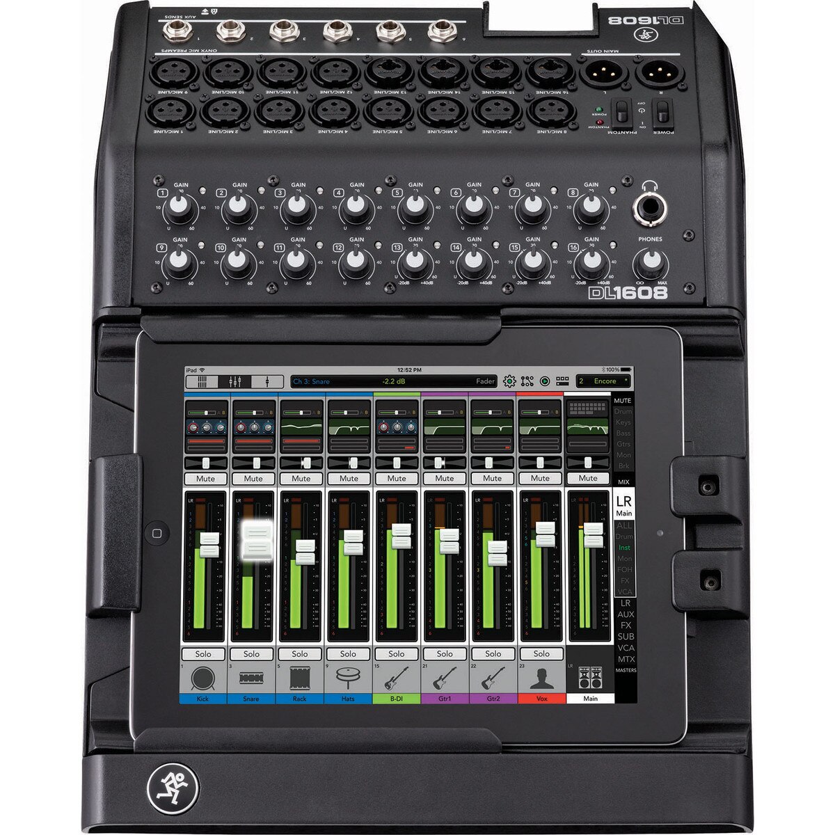 Mackie DL1608 16-Channel Digital Live Sound Mixer with iPad 