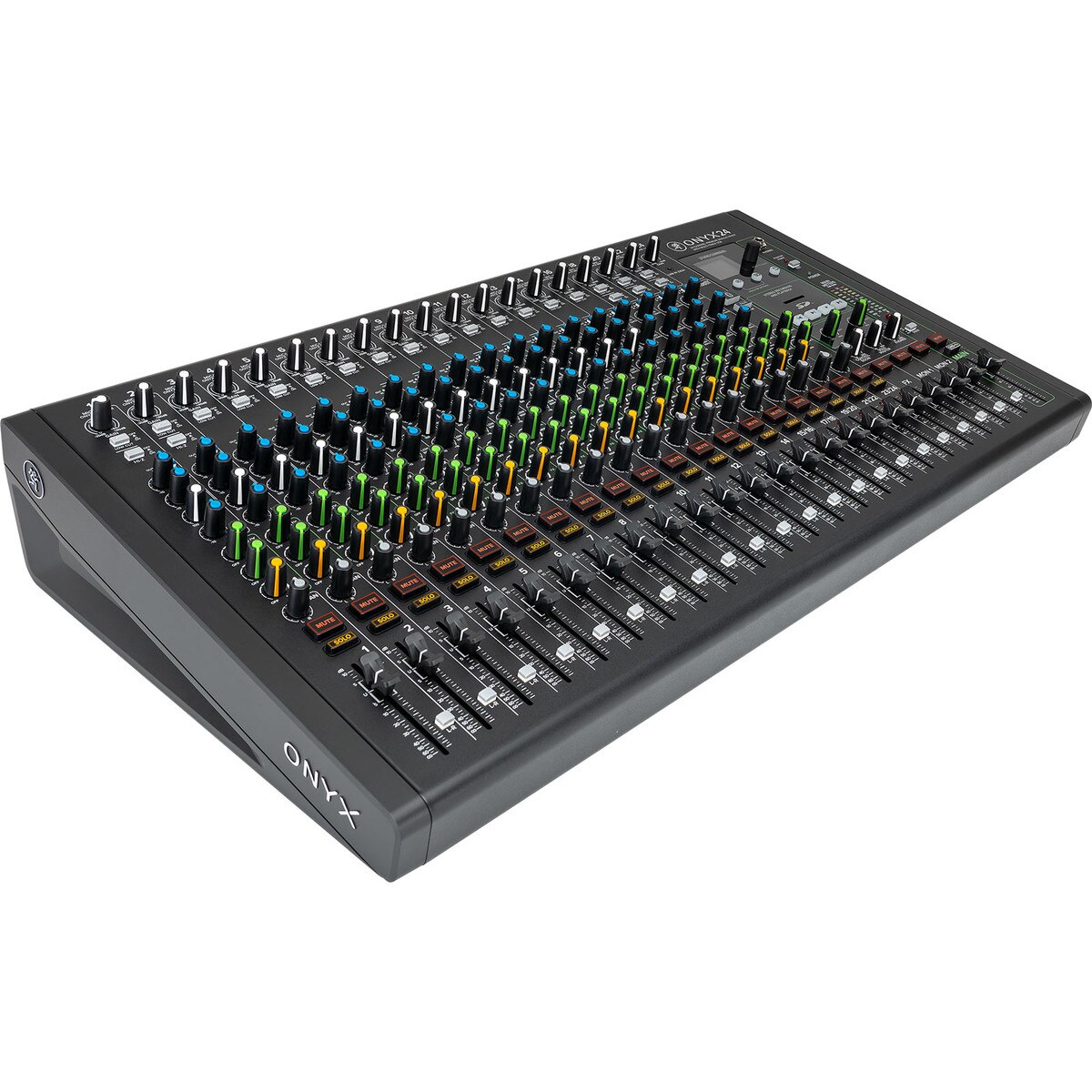 Mackie Onyx24 24-Channel Analog Mixer and Multi-Track USB Interface w/Cables & Cloth