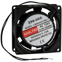 Muffin Style Axial Cooling Fan 120 VAC 80 x 80 x 25mm 18 CFM