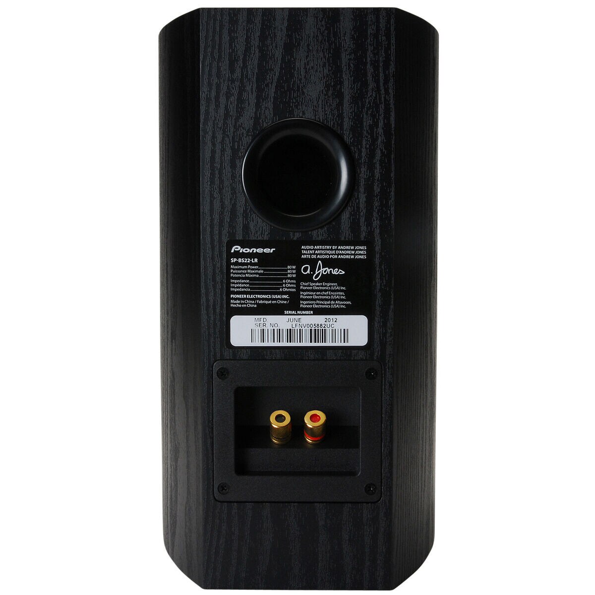 Pioneer Sp Bs22lr 4 Andrew Jones 2 Way Bookshelf Speaker Pair