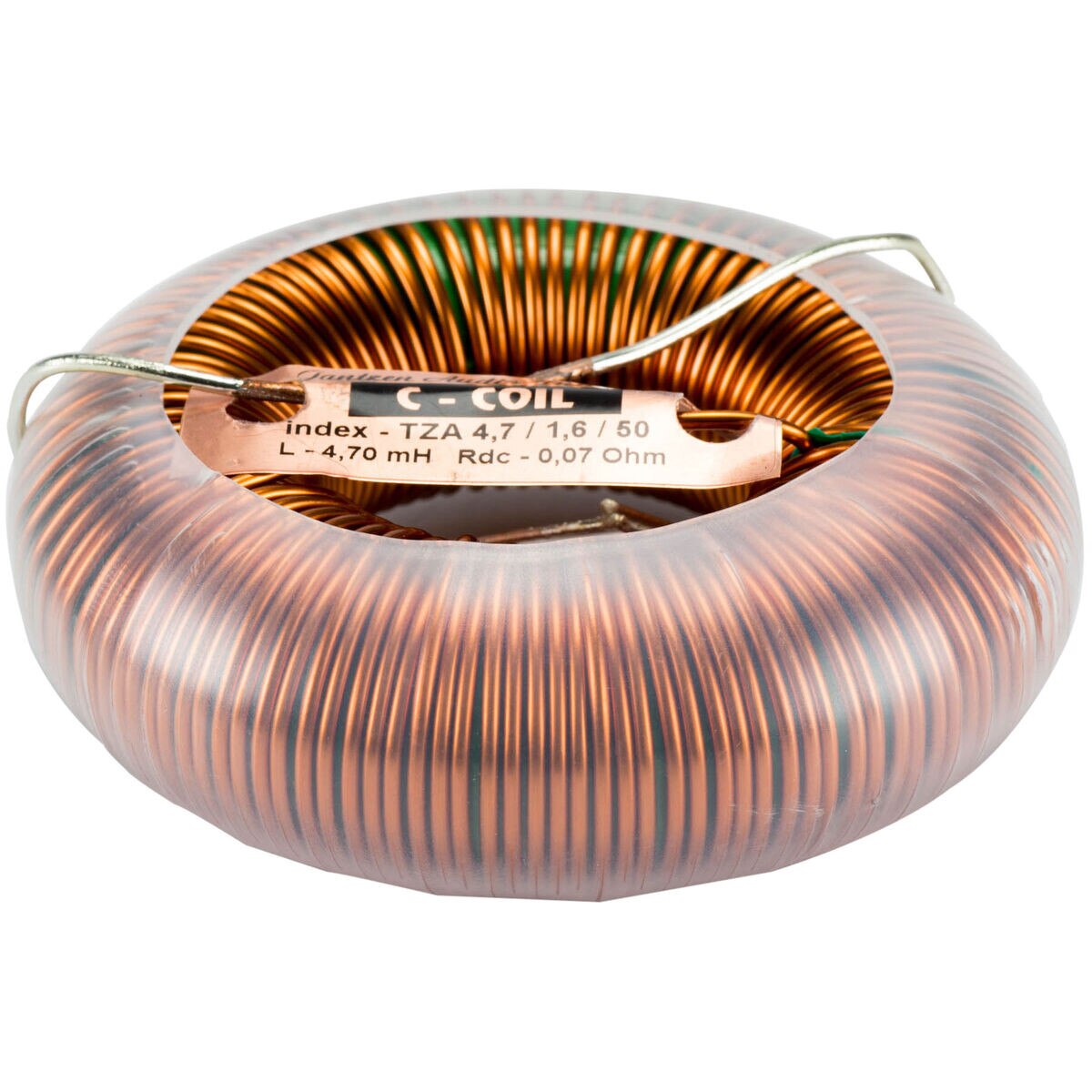 Bobine Toroïdale Jantzen Audio 4,7 MH - 14 AWG C-Coil, Parfaite Pour Haut-parleurs Et Amplis Audio