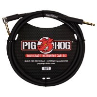 Pig Hog Tour Grade Instrument Cable Right Angle 6 ft.