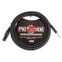 Pig Hog Tour Grade Mic Cable HiZ XLR Female to 1/4&quot; TS Male 10 ft.
