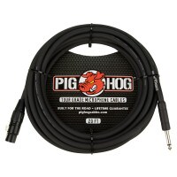 Pig Hog Tour Grade Mic Cable HiZ XLR Female to 1/4&quot; TS Male 20 ft.