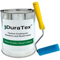 Acry-Tech DuraTex Black 1 Quart Roller Grade Cabinet Texture Coating Kit with Textured 3&quot; Roller